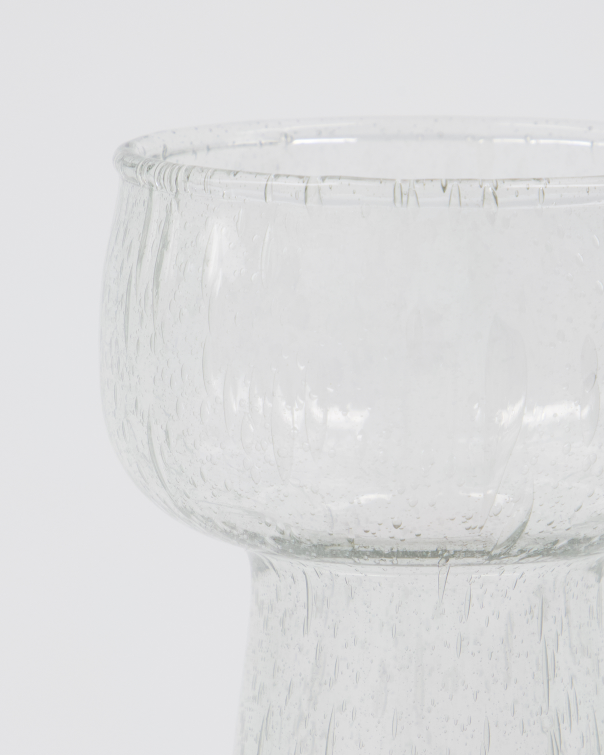 Tuur vase, klar - H16,5 cm